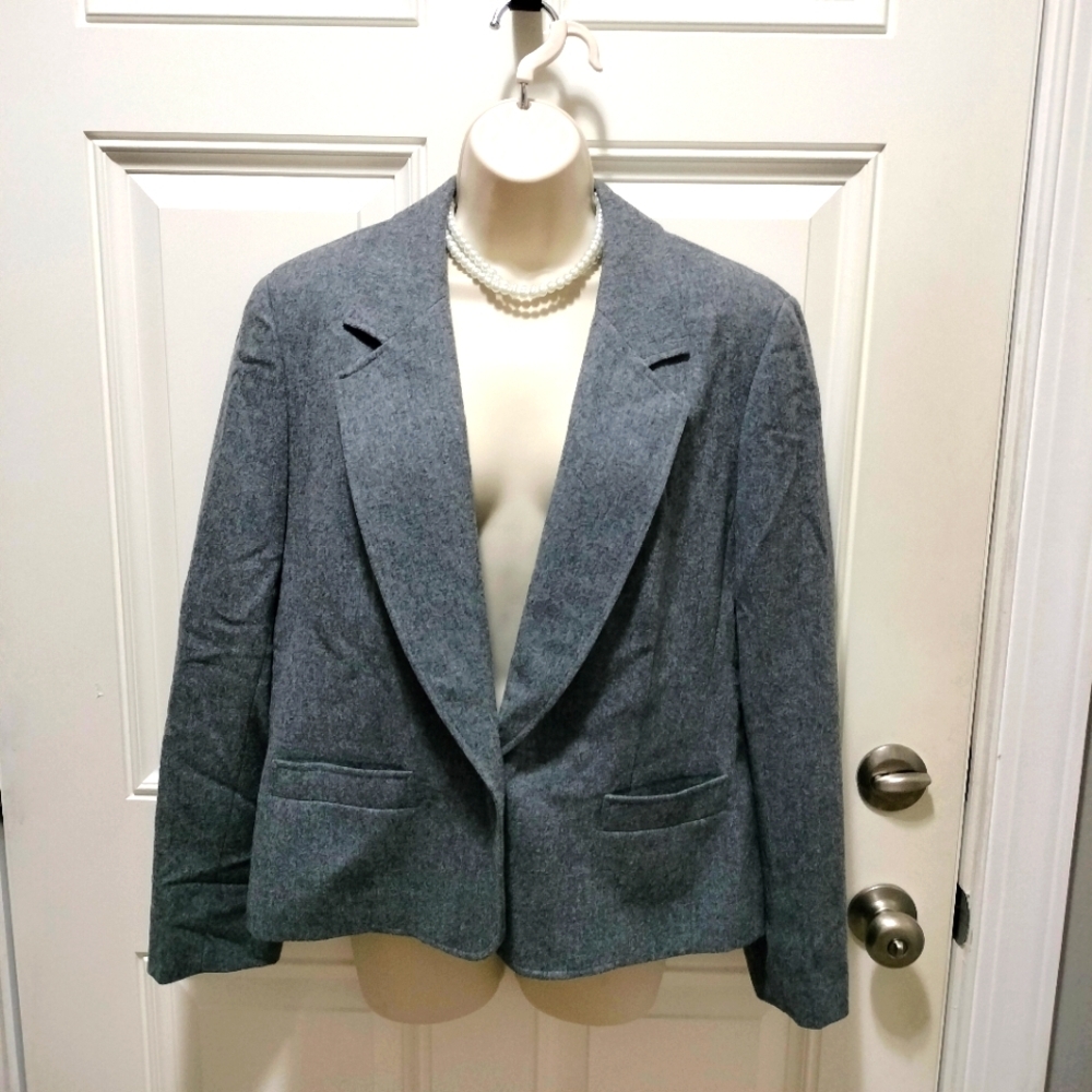 Pendleton Wool Blazer - Charcoal - image 1